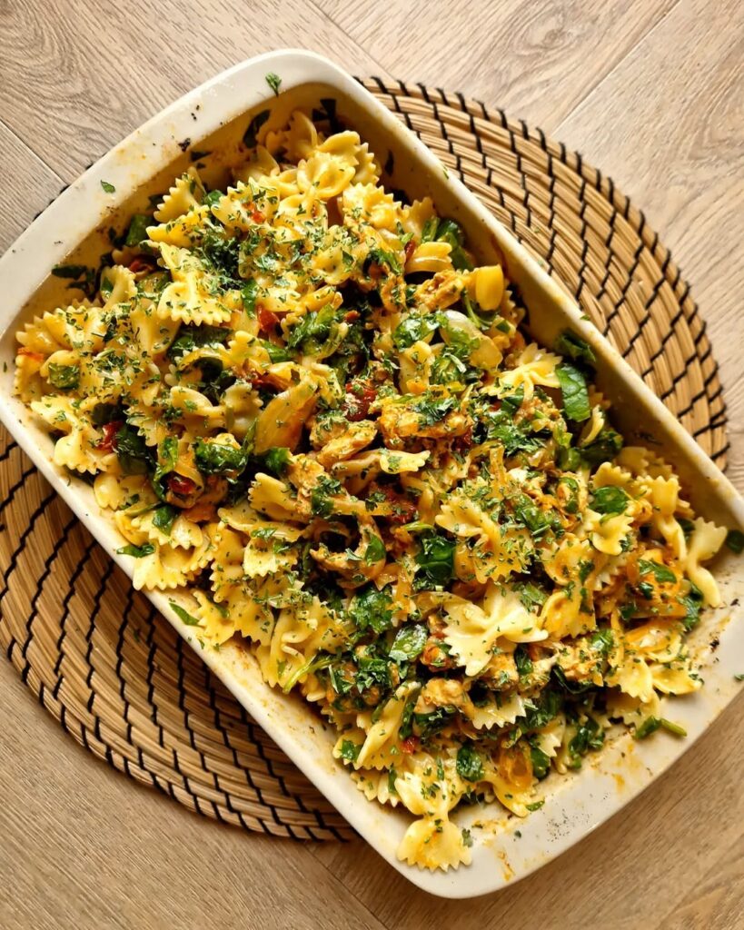 Gekarameliseerde uien pasta