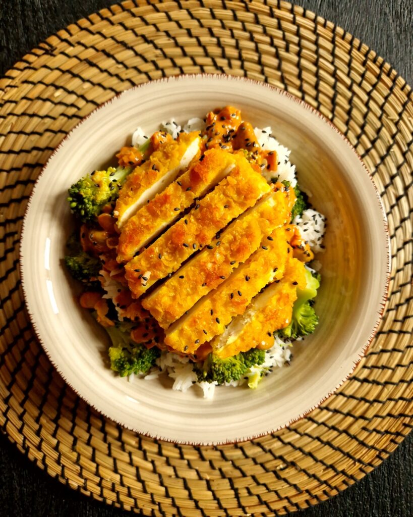 Japanse kip katsu bowl