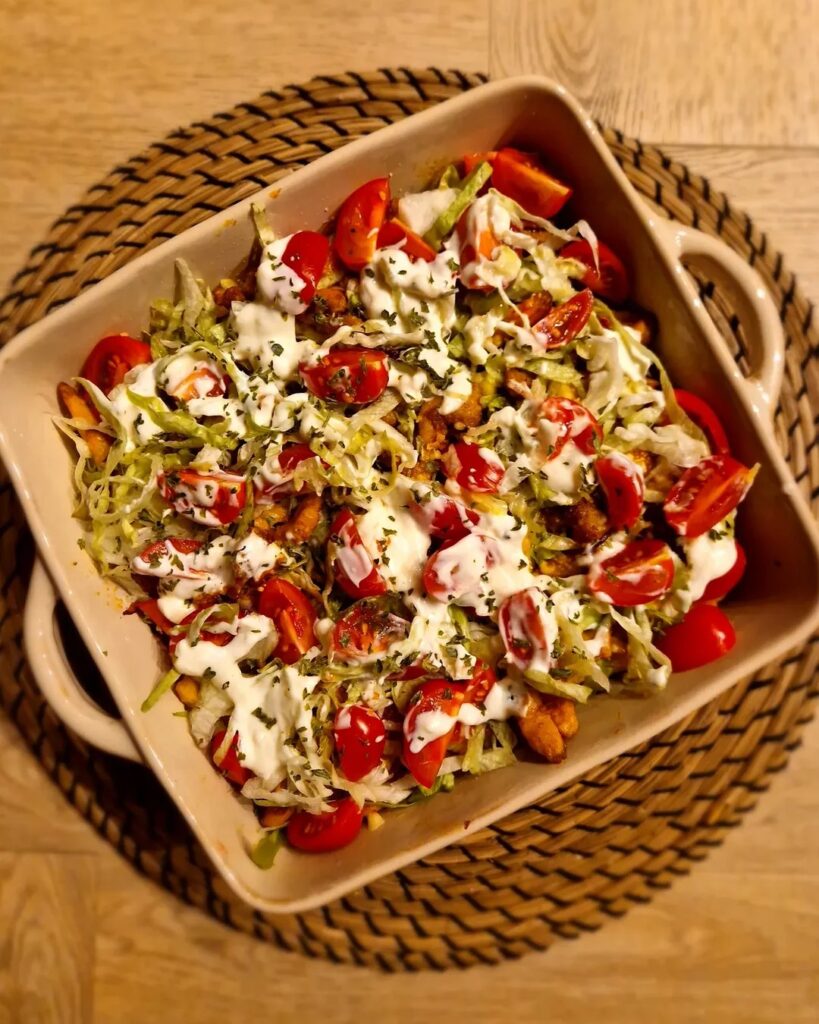 Gezonde kip shoarma kapsalon